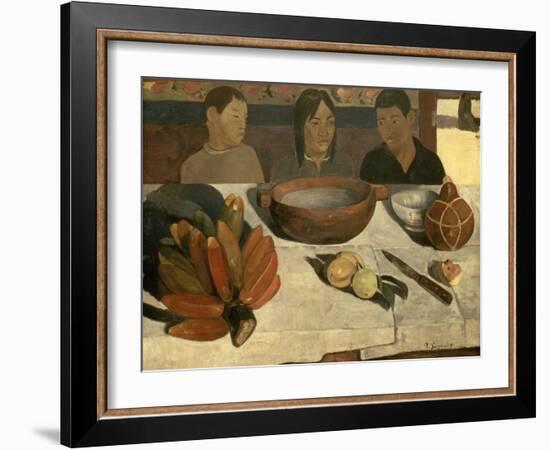 The Meal (The Bananas), 1891-Paul Gauguin-Framed Giclee Print