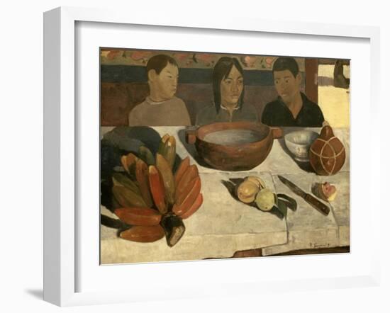 The Meal (The Bananas), 1891-Paul Gauguin-Framed Giclee Print