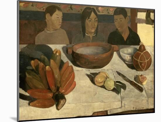 The Meal (The Bananas), 1891-Paul Gauguin-Mounted Giclee Print