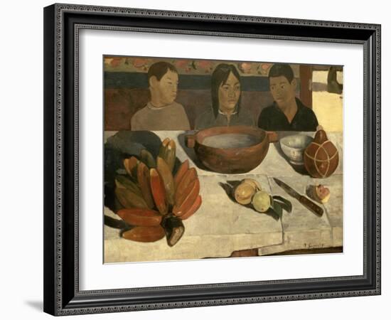 The Meal (The Bananas), 1891-Paul Gauguin-Framed Giclee Print