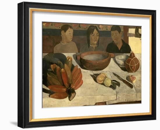 The Meal (The Bananas), 1891-Paul Gauguin-Framed Giclee Print