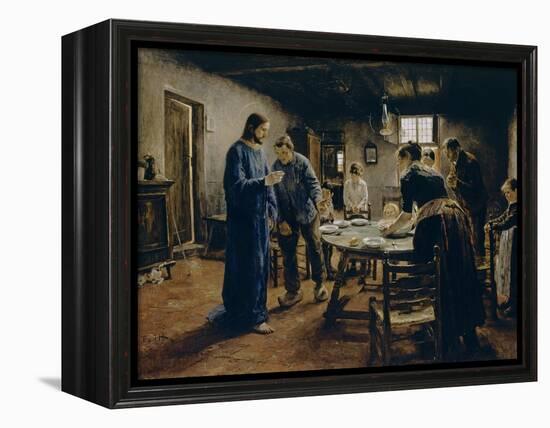 The Mealtime Prayer, 1885-Fritz von Uhde-Framed Premier Image Canvas