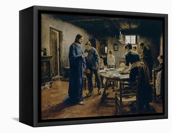 The Mealtime Prayer, 1885-Fritz von Uhde-Framed Premier Image Canvas