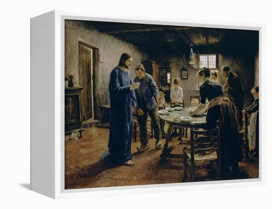 The Mealtime Prayer, 1885-Fritz von Uhde-Framed Premier Image Canvas