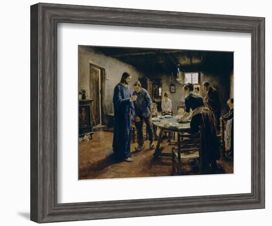 The Mealtime Prayer, 1885-Fritz von Uhde-Framed Giclee Print