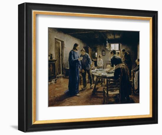 The Mealtime Prayer, 1885-Fritz von Uhde-Framed Giclee Print