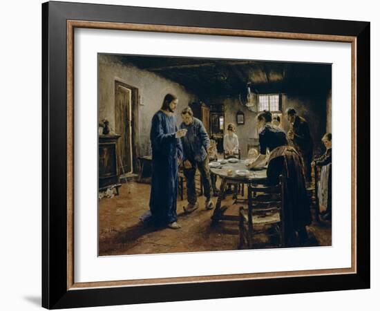 The Mealtime Prayer, 1885-Fritz von Uhde-Framed Giclee Print