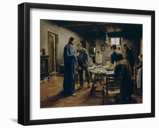 The Mealtime Prayer, 1885-Fritz von Uhde-Framed Giclee Print