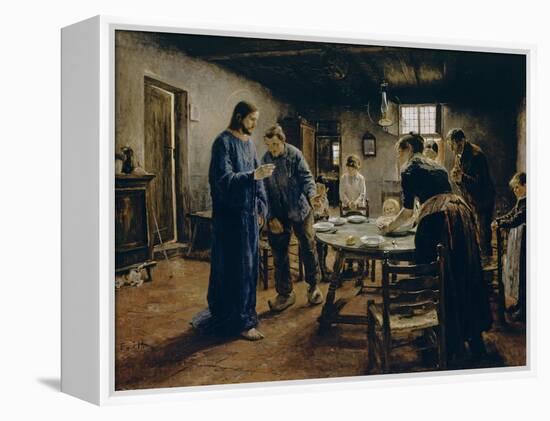 The Mealtime Prayer, 1885-Fritz von Uhde-Framed Premier Image Canvas