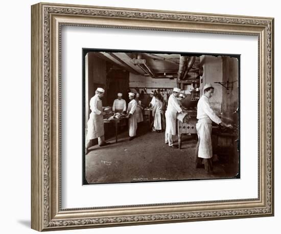 The Meat House at Hotel Delmonico, 1902-Byron Company-Framed Giclee Print