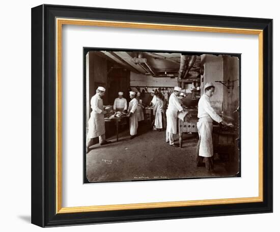 The Meat House at Hotel Delmonico, 1902-Byron Company-Framed Giclee Print