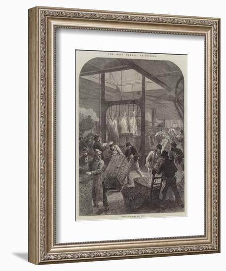 The Meat Market, Smithfield, Arrival of an Early Meat Train-null-Framed Premium Giclee Print