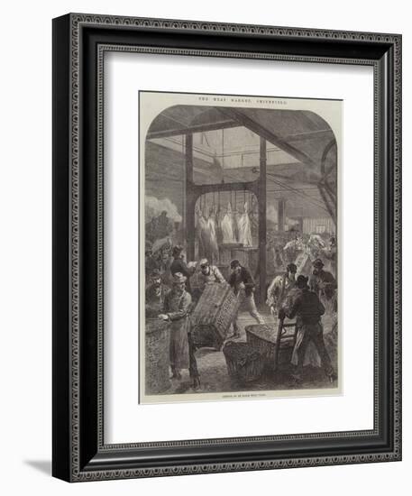 The Meat Market, Smithfield, Arrival of an Early Meat Train-null-Framed Premium Giclee Print