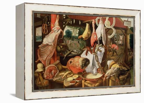 The Meat Stall, 1568-Pieter Aertsen-Framed Premier Image Canvas