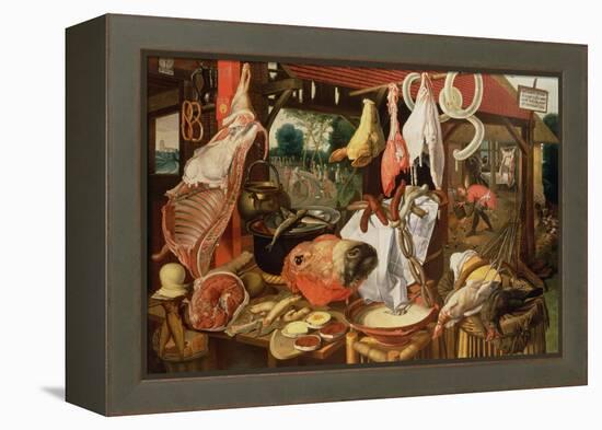 The Meat Stall, 1568-Pieter Aertsen-Framed Premier Image Canvas