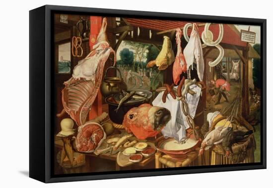 The Meat Stall, 1568-Pieter Aertsen-Framed Premier Image Canvas