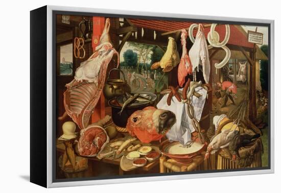 The Meat Stall, 1568-Pieter Aertsen-Framed Premier Image Canvas