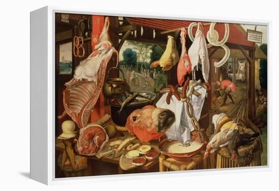 The Meat Stall, 1568-Pieter Aertsen-Framed Premier Image Canvas