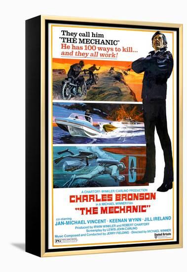 THE MECHANIC, Charles Bronson, 1972.-null-Framed Stretched Canvas