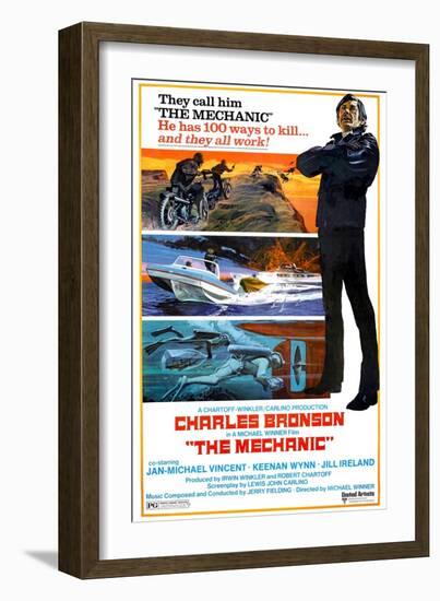 THE MECHANIC, Charles Bronson, 1972.-null-Framed Art Print