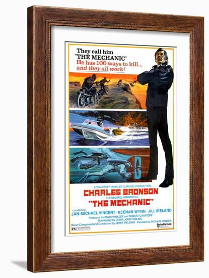 THE MECHANIC, Charles Bronson, 1972.-null-Framed Art Print