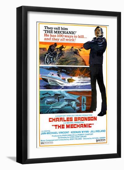 THE MECHANIC, Charles Bronson, 1972.-null-Framed Art Print