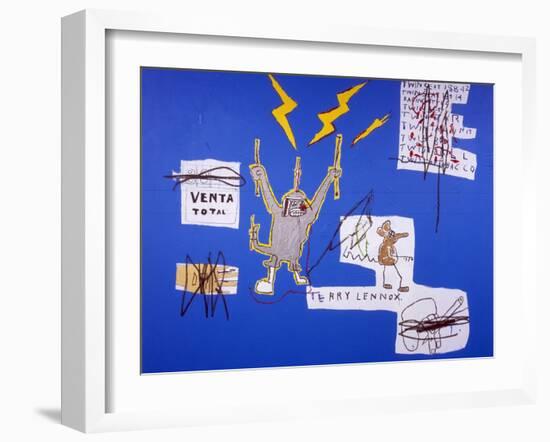 The Mechanics that always have a Gear Left Over, 1988-Jean-Michel Basquiat-Framed Giclee Print