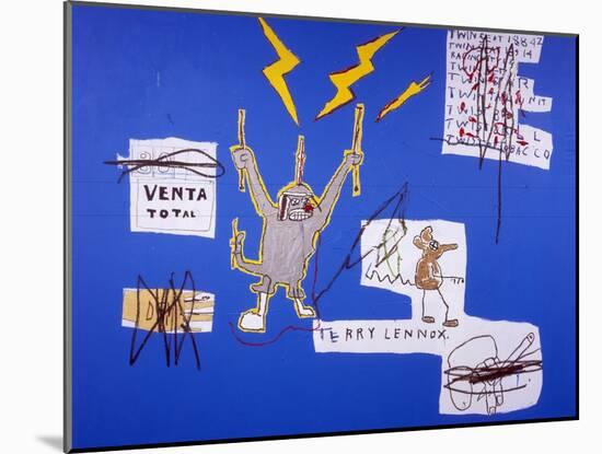 The Mechanics that always have a Gear Left Over, 1988-Jean-Michel Basquiat-Mounted Giclee Print