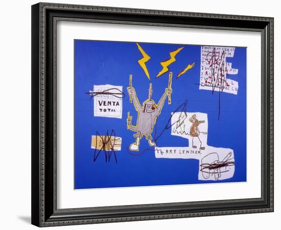 The Mechanics that always have a Gear Left Over, 1988-Jean-Michel Basquiat-Framed Giclee Print