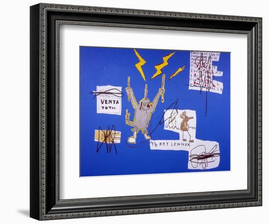 The Mechanics that always have a Gear Left Over, 1988-Jean-Michel Basquiat-Framed Giclee Print