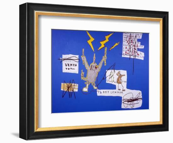 The Mechanics that always have a Gear Left Over, 1988-Jean-Michel Basquiat-Framed Giclee Print