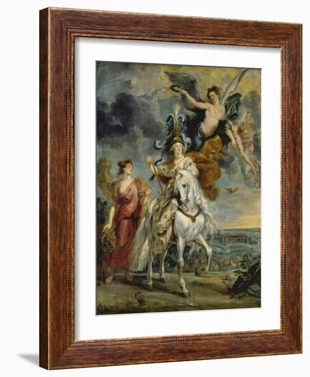 The Medici Cycle: the Triumph of Juliers, 1st September 1610, 1622-25-Peter Paul Rubens-Framed Giclee Print