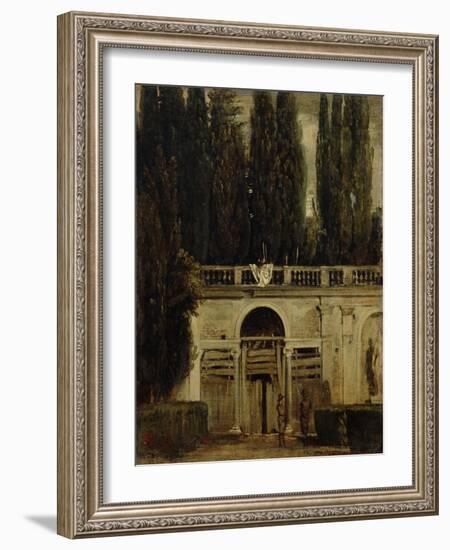 The Medici Gardens in Rome, 1650-1651-Diego Velazquez-Framed Giclee Print