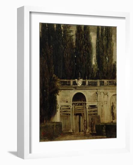 The Medici Gardens in Rome, 1650-1651-Diego Velazquez-Framed Giclee Print