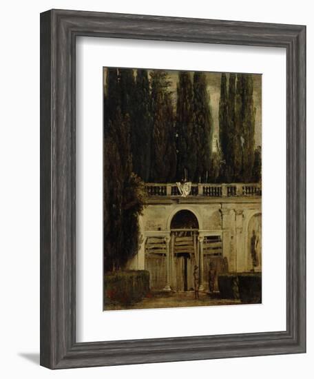 The Medici Gardens in Rome, 1650-1651-Diego Velazquez-Framed Giclee Print