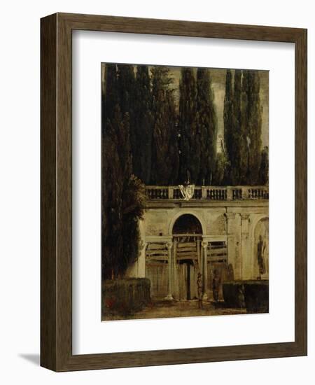 The Medici Gardens in Rome, 1650-1651-Diego Velazquez-Framed Giclee Print