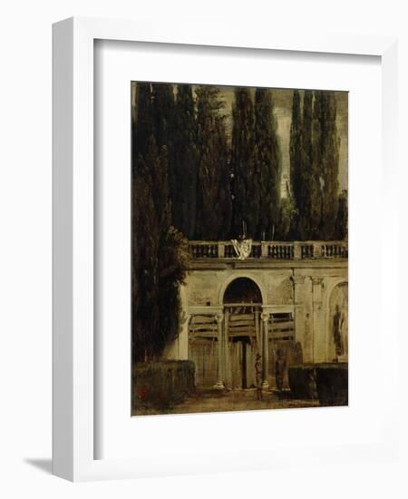 The Medici Gardens in Rome, 1650-1651-Diego Velazquez-Framed Giclee Print