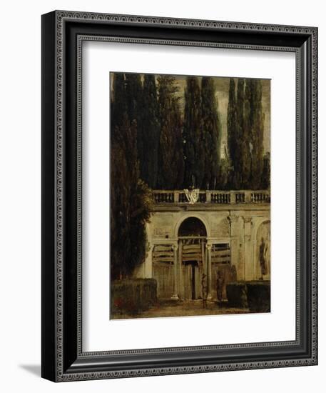 The Medici Gardens in Rome, 1650-1651-Diego Velazquez-Framed Giclee Print