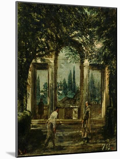 The Medici Gardens in Rome, 1650-1651-Diego Velazquez-Mounted Giclee Print