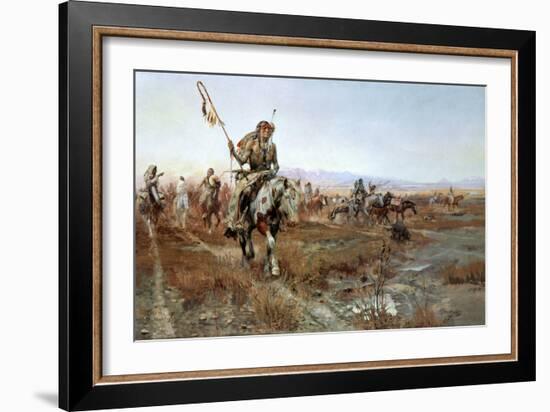 The Medicine Man-Charles Marion Russell-Framed Art Print