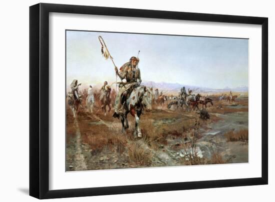 The Medicine Man-Charles Marion Russell-Framed Art Print