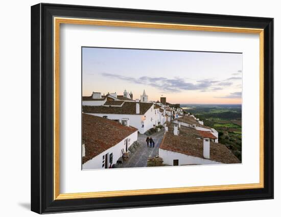 The medieval and historic village of Monsaraz at twilight. Alentejo, Portugal-Mauricio Abreu-Framed Photographic Print