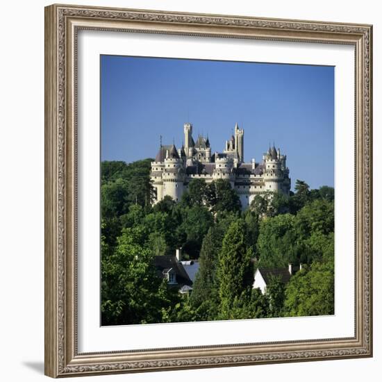 The Medieval Chateau, Pierrefonds, Picardy, France, Europe-Stuart Black-Framed Photographic Print