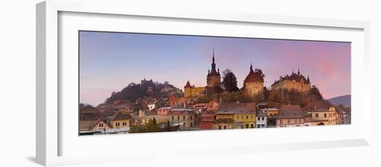 The Medieval Old Town of Sighisoara, Transylvania, Romania-Doug Pearson-Framed Photographic Print