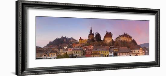 The Medieval Old Town of Sighisoara, Transylvania, Romania-Doug Pearson-Framed Photographic Print