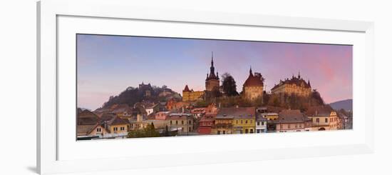 The Medieval Old Town of Sighisoara, Transylvania, Romania-Doug Pearson-Framed Photographic Print