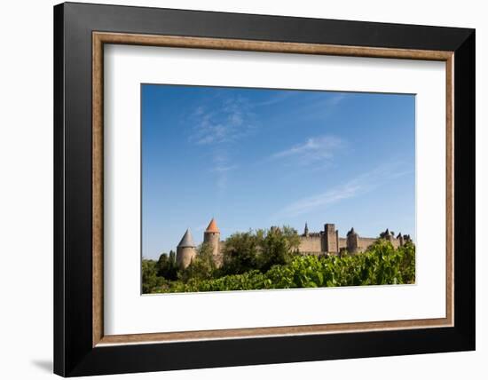 The Medieval Walled Town of Carcassonne, Languedoc-Roussillon, France, Europe-Martin Child-Framed Photographic Print