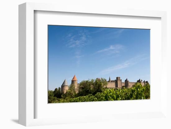 The Medieval Walled Town of Carcassonne, Languedoc-Roussillon, France, Europe-Martin Child-Framed Photographic Print