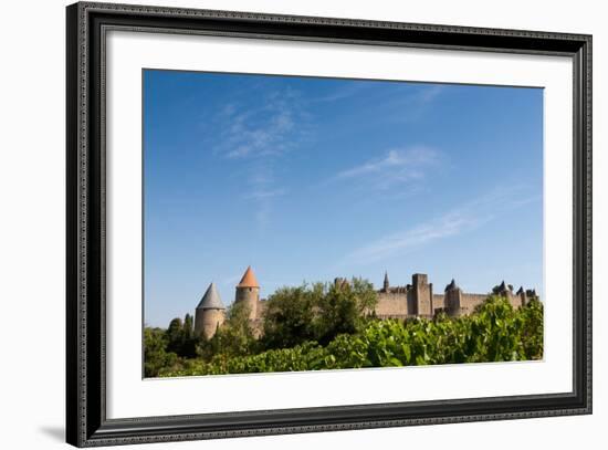 The Medieval Walled Town of Carcassonne, Languedoc-Roussillon, France, Europe-Martin Child-Framed Photographic Print