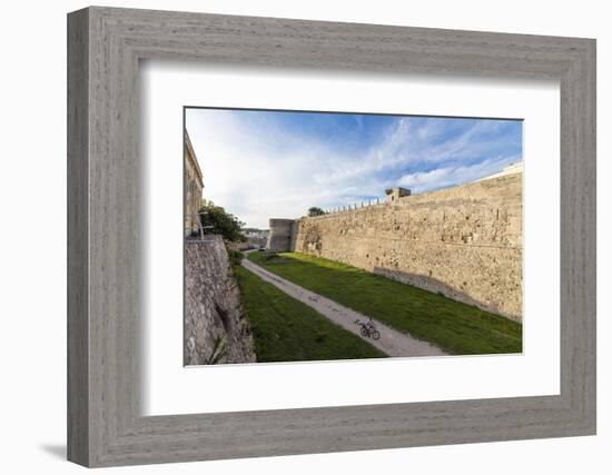 The medieval walls and fortress in the old town of Otranto, Province of Lecce, Apulia, Italy, Europ-Roberto Moiola-Framed Photographic Print